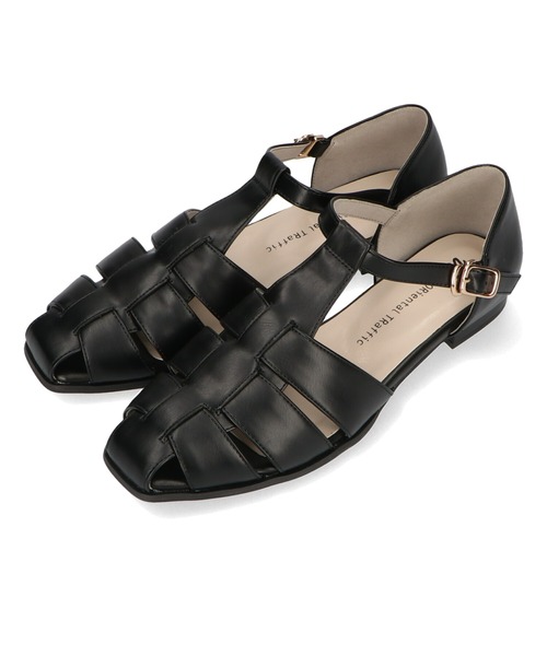 WA ORiental TRaffic（ダブルエーオリエンタルトラフィック）の「フラットグルカサンダル 32112（サンダル・レディース・ブルー/ブラック/ベージュ・S/M/L/LL/3L/SS）」の5枚目の写真