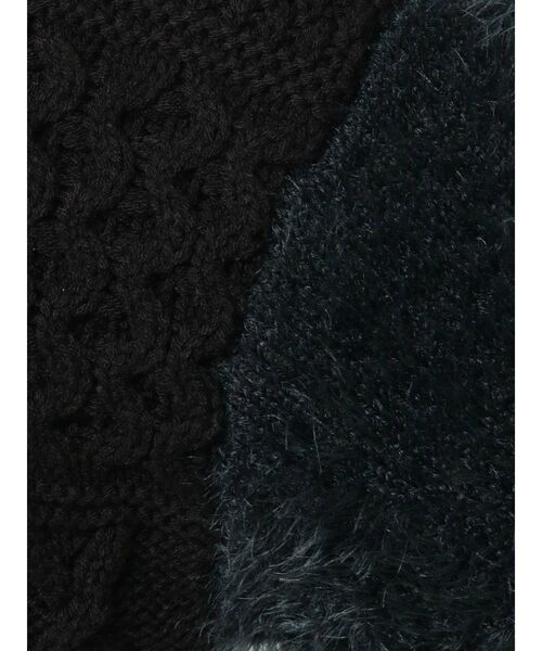 MURUA（ムルーア）の「MIXヤーンショートニット（ニット/セーター・レディース・パープル/ブラック/グレー・FREE）」の21枚目の写真