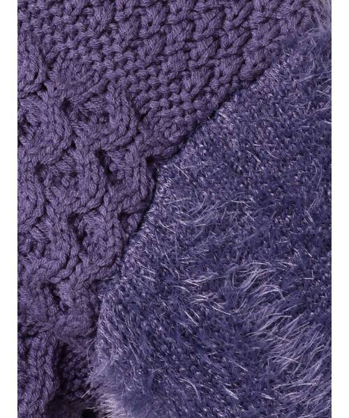 MURUA（ムルーア）の「MIXヤーンショートニット（ニット/セーター・レディース・パープル/ブラック/グレー・FREE）」の22枚目の写真