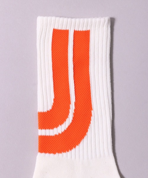 UNIVERSAL OVERALL(ユニバーサルオーバーオール)の「(LG)【UNIVERSAL OVERALL】【3足セット】ビッグ ロゴ クルー ソックス(ソックス/靴下・メンズ・その他/ホワイト系その他/ホワイト系・25-27CM/23-25cm)」の11枚目の写真
