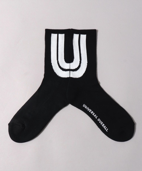 UNIVERSAL OVERALL(ユニバーサルオーバーオール)の「(LG)【UNIVERSAL OVERALL】【3足セット】ビッグ ロゴ クルー ソックス(ソックス/靴下・メンズ・その他/ホワイト系その他/ホワイト系・25-27CM/23-25cm)」の13枚目の写真