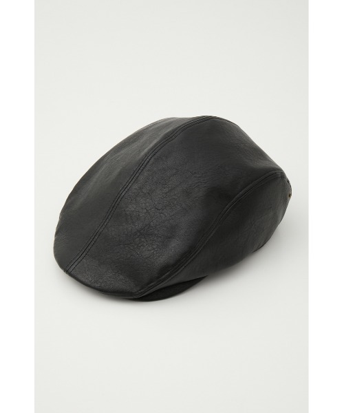 SLY(スライ)の「F/LEATHER HUNTING CAP フェイクレザー ハンティングキャップ ハンチング(ハンチング/ベレー帽・レディース・ブラック/ブラウン・FREE)」の7枚目の写真