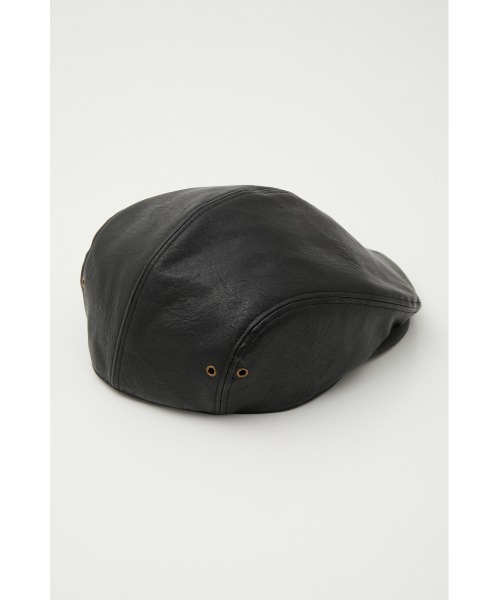SLY(スライ)の「F/LEATHER HUNTING CAP フェイクレザー ハンティングキャップ ハンチング(ハンチング/ベレー帽・レディース・ブラック/ブラウン・FREE)」の3枚目の写真