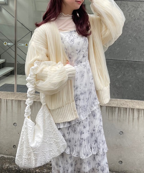 one after another NICE CLAUP（ワンアフターアナザーナイスクラップ）の「しぼしぼトートバック（トートバッグ・レディース・ブラック/ベージュ/アイボリー・FREE）」の7枚目の写真