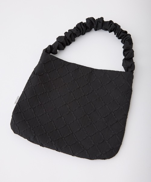 one after another NICE CLAUP（ワンアフターアナザーナイスクラップ）の「しぼしぼトートバック（トートバッグ・レディース・ブラック/ベージュ/アイボリー・FREE）」の19枚目の写真