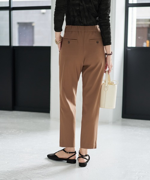 STYLE DELI(スタイルデリ)の「【Made in JAPAN】裏微起毛ストレッチタック留めパンツ(その他パンツ・レディース・キャメル/バーガンディー/ブラウン系・SMALL/MEDIUM)」の10枚目の写真