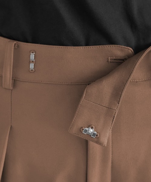 STYLE DELI(スタイルデリ)の「【Made in JAPAN】裏微起毛ストレッチタック留めパンツ(その他パンツ・レディース・キャメル/バーガンディー/ブラウン系・SMALL/MEDIUM)」の13枚目の写真
