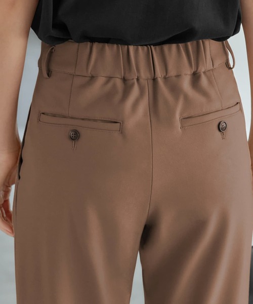 STYLE DELI(スタイルデリ)の「【Made in JAPAN】裏微起毛ストレッチタック留めパンツ(その他パンツ・レディース・キャメル/バーガンディー/ブラウン系・SMALL/MEDIUM)」の15枚目の写真