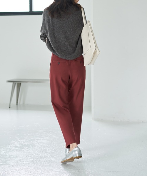 STYLE DELI(スタイルデリ)の「【Made in JAPAN】裏微起毛ストレッチタック留めパンツ(その他パンツ・レディース・キャメル/バーガンディー/ブラウン系・SMALL/MEDIUM)」の19枚目の写真