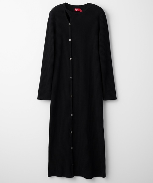 led.tokyo（レッドトウキョウ）の「【led.tokyo】スリットリブワンピース（ワンピース・レディース・ブラック/イエロー・FREE）」の15枚目の写真