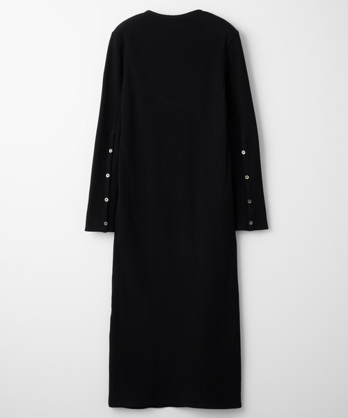 led.tokyo（レッドトウキョウ）の「【led.tokyo】スリットリブワンピース（ワンピース・レディース・ブラック/イエロー・FREE）」の16枚目の写真