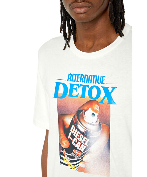 ユニセックス♪【DIESEL】ロゴ クルーネックTシャツ 関/送込み DIESEL ディーゼル Tシャツ メンズ 丸首 クルーネック 半袖