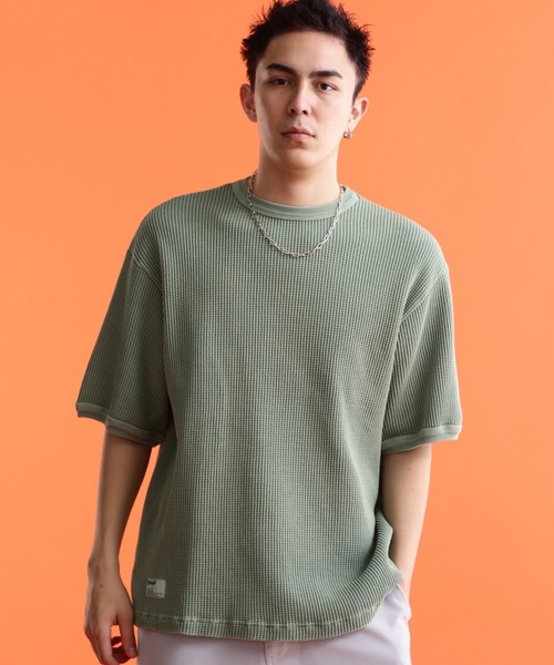セール】schott/ショット/THERMAL PIGMENT O/D S/S T-SHIRT/サーマル