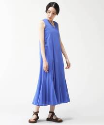 MARIHA 海の月影のドレス ロングワンピース 2way ブルー　 プリーツ MARIHA（マリハ）の「【MARIHA】 海の月影のドレス