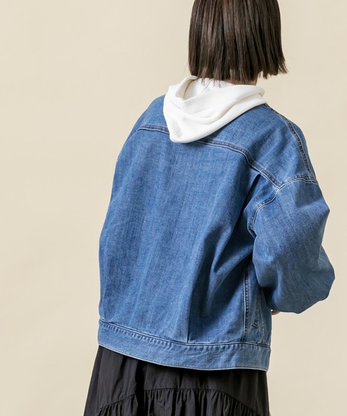 Gready Brilliant(グレディブリリアン)の「パフSVクルーGジャン(デニムジャケット・レディース・ブルー系・FREE)」の9枚目の写真