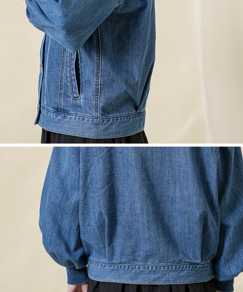 Gready Brilliant(グレディブリリアン)の「パフSVクルーGジャン(デニムジャケット・レディース・ブルー系・FREE)」の16枚目の写真