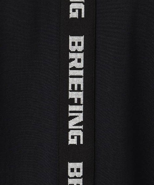 ブリーフィングゴルフ　women's ロゴ　ブラック　リブポロ　S BRIEFING - 【25SS】【レディース】 WOMEN'S MINI LOGO HIGHNECK