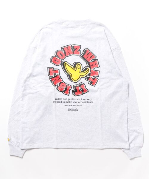 (What it isNt)ART BY MARKGONZALES(ワットイットイズント)の「【(What it isNt)】イラストロンT(Tシャツ/カットソー・メンズ・ホワイト/グリーン/ブラック/サックスブルー/イエロー/グレー・L/M/XL/S)」の7枚目の写真