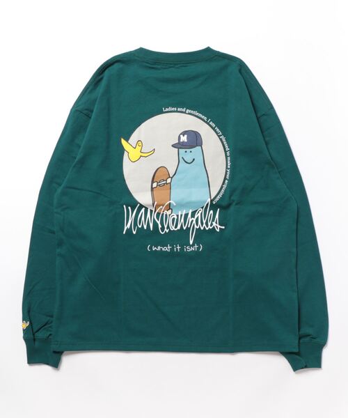 (What it isNt)ART BY MARKGONZALES(ワットイットイズント)の「【(What it isNt)】イラストロンT(Tシャツ/カットソー・メンズ・ホワイト/グリーン/ブラック/サックスブルー/イエロー/グレー・L/M/XL/S)」の8枚目の写真