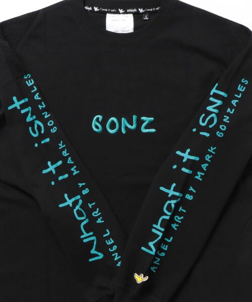 (What it isNt)ART BY MARKGONZALES(ワットイットイズント)の「【(What it isNt)】イラストロンT(Tシャツ/カットソー・メンズ・ホワイト/グリーン/ブラック/サックスブルー/イエロー/グレー・L/M/XL/S)」の11枚目の写真