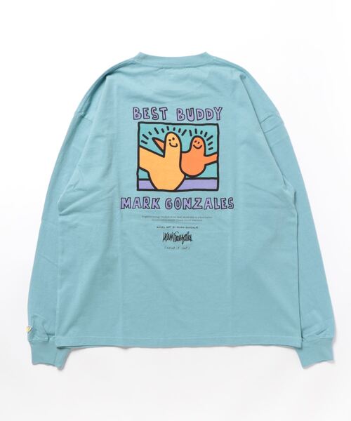 (What it isNt)ART BY MARKGONZALES(ワットイットイズント)の「【(What it isNt)】イラストロンT(Tシャツ/カットソー・メンズ・ホワイト/グリーン/ブラック/サックスブルー/イエロー/グレー・L/M/XL/S)」の12枚目の写真