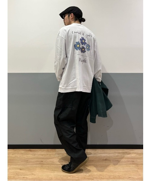 (What it isNt)ART BY MARKGONZALES(ワットイットイズント)の「【(What it isNt)】イラストロンT(Tシャツ/カットソー・メンズ・ホワイト/グリーン/ブラック/サックスブルー/イエロー/グレー・L/M/XL/S)」の14枚目の写真