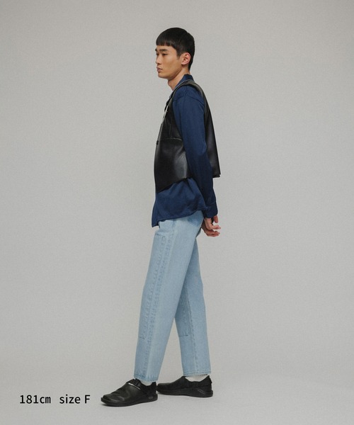 M TO R（ムウトアール）の「［TOPS］FAUX LEATHER CROPPED DESIGN VEST（ベスト・レディース・ブラック・FREE）」の14枚目の写真