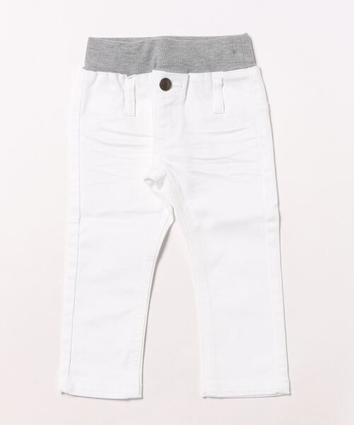 RUGGEDWORKS(ラゲッドワークス)の「ウエストリブロングパンツ(デニムパンツ・キッズ・ネイビー/ホワイト/ライトブルー/ブラック・80cm/100cm/95cm/90cm)」の1枚目の写真
