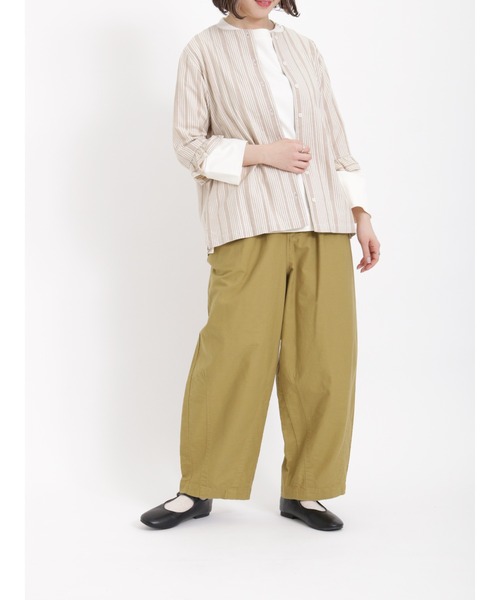 sm2rhythm（サマンサモスモスリズム）の「肩ボタン長袖プルオーバー（Tシャツ/カットソー・レディース・キナリ/グリーン/ネイビー・ﾌﾘ-）」の18枚目の写真