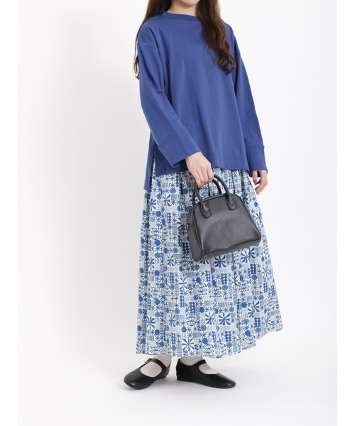 sm2rhythm（サマンサモスモスリズム）の「肩ボタン長袖プルオーバー（Tシャツ/カットソー・レディース・キナリ/グリーン/ネイビー・ﾌﾘ-）」の22枚目の写真