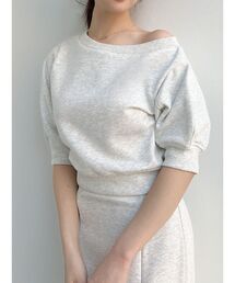 RESEXXY | ミニ裏毛クロップドトップス【セットアップ着用可能】(スウェット)