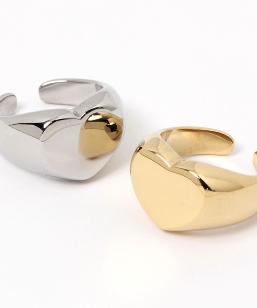 LOWRYS FARM(ローリーズファーム)の「ステンレスハートリング 193395(リング・レディース・シルバー/ゴールド・FREE)」の5枚目の写真