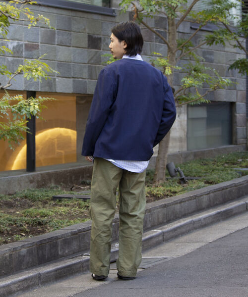 GLOSTER(グロスター)の「【GLOSTER/グロスター】ボタンレス ノーカラージャケット(ノーカラージャケット・メンズ・チャコールグレー/ベージュ/ネイビー・S/M/L)」の9枚目の写真