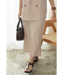 Amourire | 【yumi.コラボ】大人の休日STYLE。ロングスリットナロースカート(スカート)