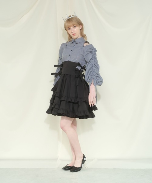 PAIN（ペイン）の「【入庫不可】7WAYマルチフリルシャツドレス