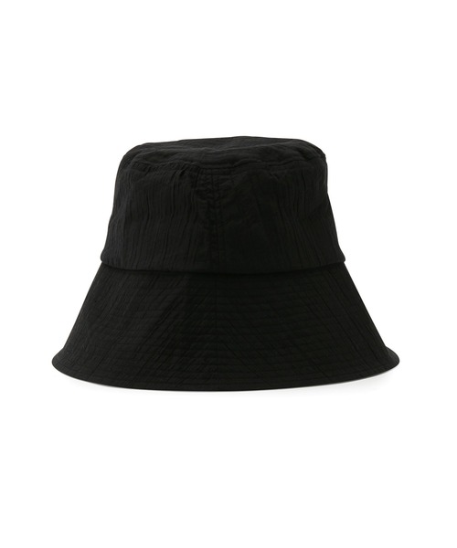 VIS(ビス)の「【UVカット・抗菌防臭】ワッシャーダウンブリムバケットハット(ハット・レディース・ブラック/オフホワイト・FREE)」の3枚目の写真