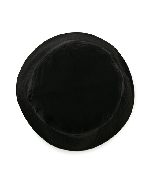 VIS(ビス)の「【UVカット・抗菌防臭】ワッシャーダウンブリムバケットハット(ハット・レディース・ブラック/オフホワイト・FREE)」の6枚目の写真