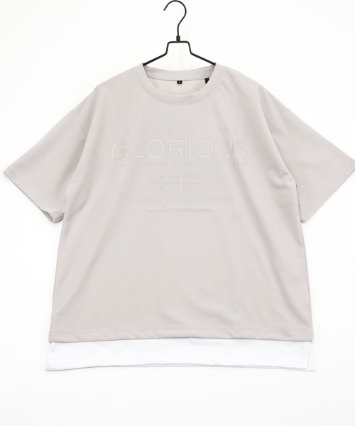 Burner(バーナー)の「【GROOVY STORE】ジョーゼットフェィクレイヤードビッグTシャツ(Tシャツ/カットソー・メンズ・ブラック/ライトグレー/C/その他2/その他1/ダークグリーン/その他3/A/B・L/LL/M)」の8枚目の写真