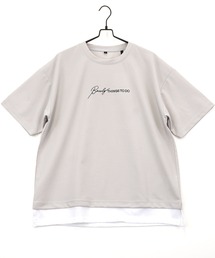【GROOVY STORE】ジョーゼットフェィクレイヤードビッグTシャツ