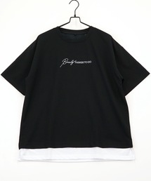 【GROOVY STORE】ジョーゼットフェィクレイヤードビッグTシャツ