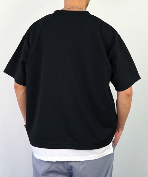Burner(バーナー)の「【GROOVY STORE】ジョーゼットフェィクレイヤードビッグTシャツ(Tシャツ/カットソー・メンズ・ブラック/ライトグレー/C/その他2/その他1/ダークグリーン/その他3/A/B・L/LL/M)」の10枚目の写真