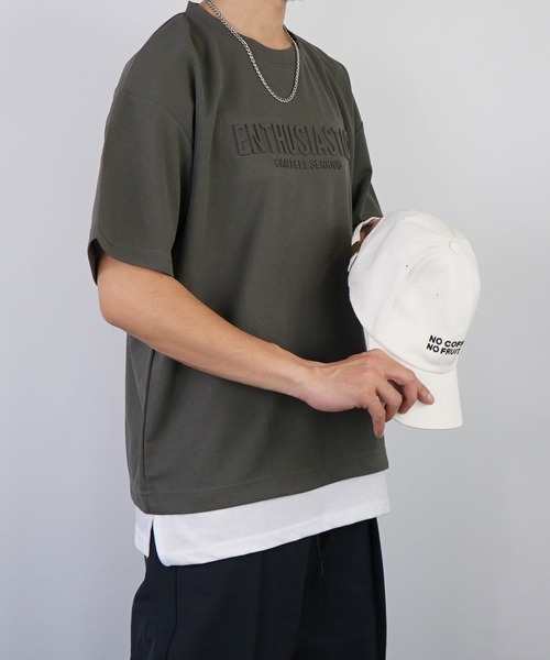 Burner(バーナー)の「【GROOVY STORE】ジョーゼットフェィクレイヤードビッグTシャツ(Tシャツ/カットソー・メンズ・ブラック/ライトグレー/C/その他2/その他1/ダークグリーン/その他3/A/B・L/LL/M)」の16枚目の写真