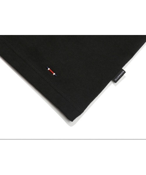 ROMANTIC CROWN（ロマンティッククラウン）の「A'GEM/9 × .kom『ROMANTIC CROWN/ロマンティッククラウン』ROUND FLOWER TEE SHIRT/ラウンドフラワー 半袖Tシャツ（Tシャツ/カットソー・レディース・ライトグレー/ブラック・M/L）」の15枚目の写真