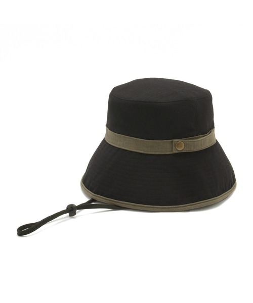 ROPE' PICNIC(ロペピクニック)の「遮光・ウォッシャブル/麻調ワイドブリムダウンハット(ハット・レディース・ブラック/ベージュ・FREE)」の5枚目の写真