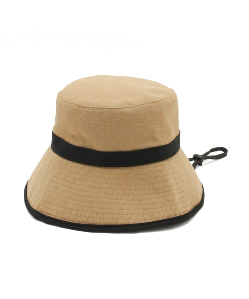 ROPE' PICNIC(ロペピクニック)の「遮光・ウォッシャブル/麻調ワイドブリムダウンハット(ハット・レディース・ブラック/ベージュ・FREE)」の13枚目の写真