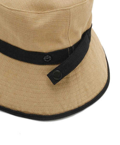 ROPE' PICNIC(ロペピクニック)の「遮光・ウォッシャブル/麻調ワイドブリムダウンハット(ハット・レディース・ブラック/ベージュ・FREE)」の15枚目の写真