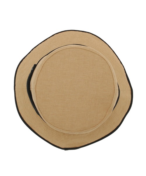 ROPE' PICNIC(ロペピクニック)の「遮光・ウォッシャブル/麻調ワイドブリムダウンハット(ハット・レディース・ブラック/ベージュ・FREE)」の10枚目の写真