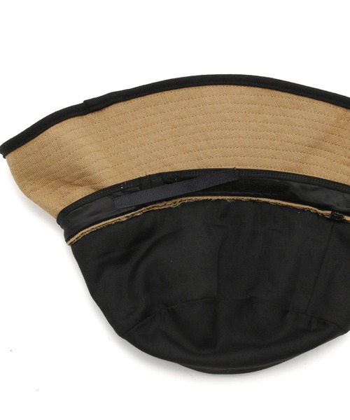 ROPE' PICNIC(ロペピクニック)の「遮光・ウォッシャブル/麻調ワイドブリムダウンハット(ハット・レディース・ブラック/ベージュ・FREE)」の6枚目の写真