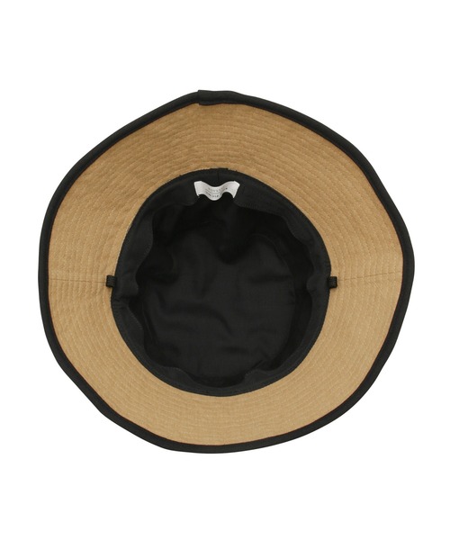 ROPE' PICNIC(ロペピクニック)の「遮光・ウォッシャブル/麻調ワイドブリムダウンハット(ハット・レディース・ブラック/ベージュ・FREE)」の4枚目の写真