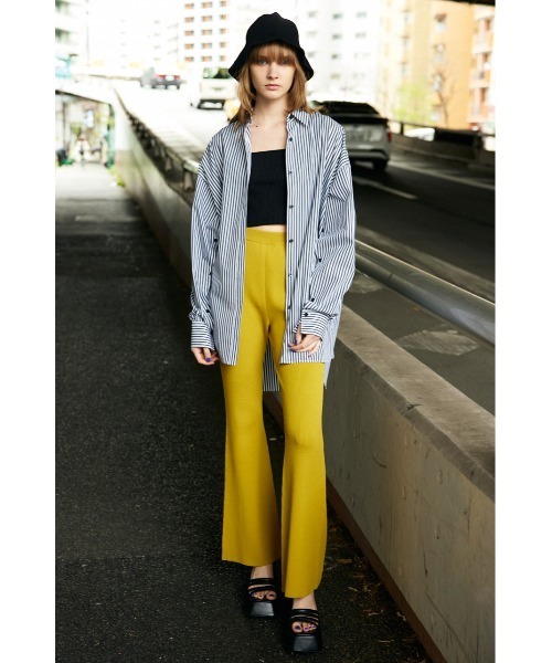 SLY（スライ）の「LOOSE OVER ARMSLIT STRIPE SH ルーズ オーバーサイズ アームスリット ストライプ シャツ ビッグサイズ（シャツ/ブラウス・レディース・ブルー系その他/ブラック系その他2・FREE）」の10枚目の写真